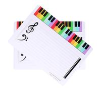 KHBUAB Tableau Blanc Effaçable Magnétique Maison 2 Planches en Plastique, pour L'enseignement Pratique Musicale à Domicile