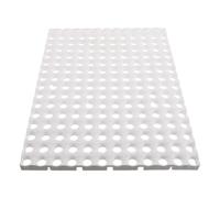 KHBUAB Tapis pour Cage de Lapin en PP avec Trous Ronds, Facile à Installer, Réduit Les Risques de Problèmes aux Pattes, pour Installations Extérieures et Clapier Blanc