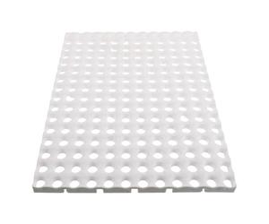 KHBUAB Tapis pour Cage de Lapin en PP avec Trous Ronds, Facile à Installer, Réduit Les Risques de Problèmes aux Pattes, pour Installations Extérieures et Clapier Blanc