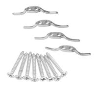 KHBUAB Taquets de Corde de Sécurité Accessoires pour Rideaux Installation Facile Lot de 4 en Acier Inoxydable pour Stores pour Cordons de Rideaux et Œuvres d'art