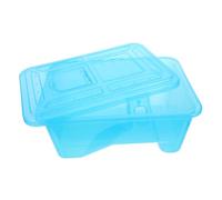 KHBUAB Terrarium pour Tortues en Abs avec Plateforme de Bain de Soleil Amovible, Base Élargie et Couvercle Ouvrable, Habitat Multi-Zone pour Petits Espaces et Reptiles Bébés