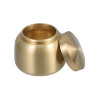 KHBUAB Urne Funéraire Urne Décorative en Laiton Doré Boîte Scellée Portable et Polyvalente Compacte pour Cendres Humaines Animaux pour Souvenirs de Crémation