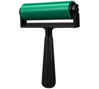 KHBUAB Vert Rouleau en Caoutchouc 10cm, pour Bricolage Outil D'estampage | Rouleau Linogravure, pour Encre et Colle, Prise Confortable, Nettoyage Facile, Scrapbooking, Tampons