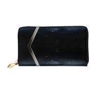 KHDKLXOHZ Long sac à main élégant en cuir pour femme | Crosse de hockey | Portefeuille en cuir synthétique avec fermeture éclair - Porte-cartes de téléphone - Porte-cartes de crédit - Organisateur de