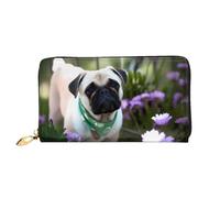 KHDKLXOHZ Long sac à main élégant en cuir pour femme | DOD in The Garden | Portefeuille en cuir synthétique avec fermeture éclair - Porte-cartes de téléphone - Porte-cartes de crédit - Organisateur de