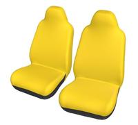 KHDKLXOHZ Lot de 2 housses de siège universelles extensibles à imprimé bergamote jaune pour voitures, femmes et hommes