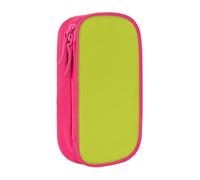 KHDKLXOHZ Trousse à crayons de grande capacité avec compartiments et fermeture éclair - Motif Oliveganlan jaune et vert, rose, 3 D, Cartable