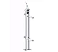 KHDONT Main courante flexible simple pour marches extérieures, marches intérieures, balustrades, colonne en acier inoxydable, main courante de transition pour porche ou jardin épais