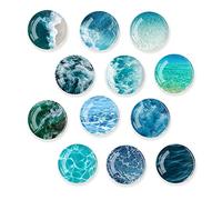 KHDULQ 12 Pcs 30 mm Aimants Tableau Magnétique,Vague Aimant