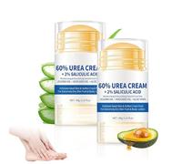 KHDULQ 2 Pièces Creme Pied a L'Urée 60%, Réparatrice Hydratante Creme Pieds Tres Secs et Abimes Soin Les Pieds Baume Secs Les Pieds