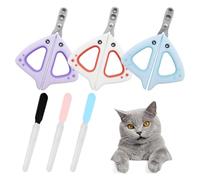 KHDULQ 6 Pièces Coupe Griffes Chat, Ongle Chien Griffe Lapin Professionnel Ongles Lime Tondeuse Coupe-Ongles Double Trou,pour Petits Animaux avec Securite Rectifieuse Chiens et Chat