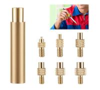 KHDULQ 7 Pièces Insert Fileté Metal, Laiton Panne Fer à Souder, Insert Fileté Kit Auxiliaire, Kit de Panne à Souder 3d, pour Filets Rapportés M2 / M2.5 / M3 / M4 / M5 / M6 / M8