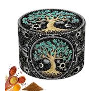 KHDULQ Grinder,Zinc Alliage en 55mm 4 Pièces Grinder dont 3 Compartiments Avec Filtre Moulin Aluminium Haute Qualité Avec Tamis Dessus Magnétique,Pour Herbes Sèches et Spices（grand arbre）