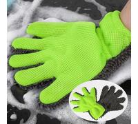 KHDULQ Microfibre Voiture,Nettoyage Kit Chiffon Gant Lavage Lingettes Moto Sechage Micro Fibre Auto Menage de Entretien 16 X 28 cm Vert Gris,Lavage Voiture,Vitres,Les Sols et Les Meubles.