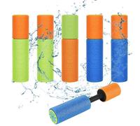 KHDULQ Pistolet a Eau,6 Pièces Mini Un Pistolet a Eau Petit Pistolet Eau Enfant en Mousse Chamboule Tout Enfant Canons à Eau,Deux Couleurs Adaptées aux Piscines et Fêtes sur la Plage