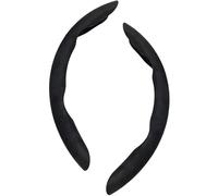 KHDWOB 2 Pièces Couvre Volant Voiture, pour VW Phaeton/Phideon/Polo/Polo GTI, Housse Volant Voiture Segmentée, Respirant Non-Slip Protege Volant Voiture,Black