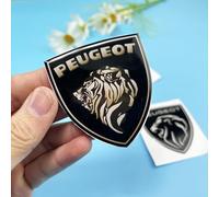 KHDWOB 2 Pièces EmblèMe Logo Voiture Remplacement, pour Peugeot, Body Stickers Insigne Autocollant Decal Décoration, Accessoires de décoration de Carrosserie,A