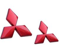 KHDWOB Auto Emblème Logo pour Mitsubishi Outlander, Voiture Capot Insigne et Coffre Badge Logo Autocollants, Corps Côté Emblème, Car Décoration Styling Accessoire,C