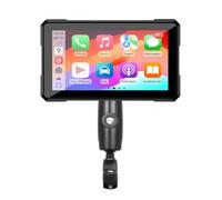 KHDWOB Écran CarPlay Moto pour BMW CE 02 Scooter 2024, 5 Pouces Écran Tactile HD Étanche, Prend en Charge Bluetooth Trans, Navigation GPS,Assistant