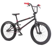 KHE Cosmic AL BMX Freestyle Bike 20" en aluminium, 10,6 kg, Affix Rotor, freins en V avant et arrière, pneus Acme 2.40, noir mat, pour cyclistes de 135 à 170 cm, modèle 2025