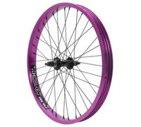 KHE Prism BMX Roue avant 20" - Violet - Axe 10 mm - Jante double chambre 38 mm - 36H - Aluminium 7005 - Roue BMX avant