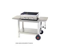 KRAMPOUZ Chariot pour Plancha Tout Inox 140 x 59 x 85 cm KHEA05 G