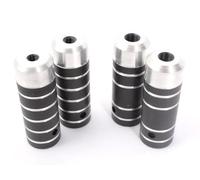 KHEbikes KHE COP ALU BMX Peg Set 10 mm 14 mm Noir Chrome 268 g