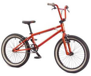 KHEbikes KHE Cosmic AL Vélo BMX 20" - Modèle 2025 - Cadre en aluminium - Rotor Affix - Freins en V avant et arrière - 10,6 kg - Couleur orange - Pour débutants - Taille de 135 à 170 cm