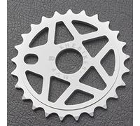 KHEbikes KHE Plateau de pédalier BMX 25 dents 7005 Aluminium mat Argent Épaisseur 5 mm CNC Seulement 54 g