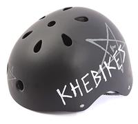 KHEbikes KHE Pro BMX Freestyle Enfants Casque Skate Scooter Mat Noir Taille S 48-54cm