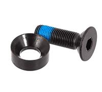KHEbikes KHE Vis de manivelle BMX Longueur 32 mm Filetage 9,4 mm Noir + rondelle 21 mm