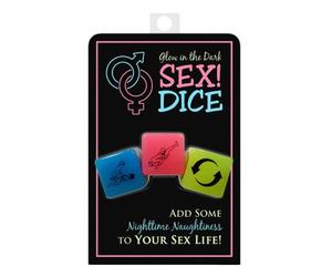 Kheper Games Sex Dice Toy Glow in the dark 3pcs