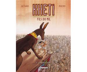 Kheti, fils du Nil T04 - Le Jugement d'Osiris - Isabelle Dethan - Delcourt - cartonné - Bande dessinée jeunesse