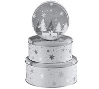 khevga Boîte à biscuits de Noël en tôle