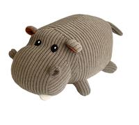 khevga Butée de porte hippopotame - Support de porte décoratif en tissu - 22 x 13 x 9 cm - Bloque-porte lourd en forme d'animal pour chambre d'enfant, salon et bureau