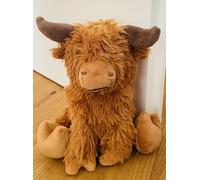 Khevga Butoir de porte en tissu - Support de porte en tissu - 1 kg - 23 cm de haut - Design rustique - Décoration pour salon, bureau et chambre d'enfant - Marron - Robuste et stable