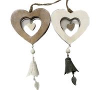 Khevga Décoration de fenêtre à suspendre - Décoration de printemps avec cœurs décoratifs à suspendre, lot de 2 en matériau de qualité supérieure, idéal pour les fenêtres, les portes et les salons