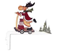 khevga Décoration de Noël Orignal avec Scooter pour décoration de Cadre de Porte en Bois