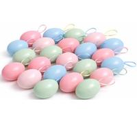 khevga Lot de 24 œufs de Pâques XL pastel