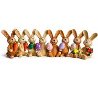 khevga Lot de 8 figurines décoratives de Pâques en polyrésine, 4 cm, mignonnes décorations de Pâques pour table, rebord de fenêtre, projets de bricolage et décoration de printemps