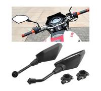 KHGUZ - 2 rétroviseurs de moto - Rétroviseur convexe avec vis filetée de 10 mm - Compatible avec scooter, UTV, ATV