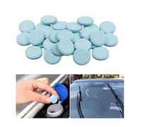 KHGUZ Lot de 50 tablettes de liquide de lave-glace de voiture, liquide concentré pour pare-brise de véhicule, accessoires de nettoyage solides pour vitres automobiles, universels pour SUV, berline