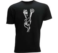 Khian SOON Men's Evolution Music Slim Fit Mens Present Theory Men Funny Nerd Computer Science Gamer222510 T-Shirts Black XL