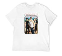 Khian SOON Men's N-Sync Herren Mit Foto T-Shirts White L