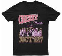 Khian SOON Men's NCT Cherry Bomb Vintage Bootleg Unisex Round Neck T-Shirt