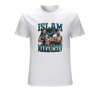 Khian SOON Men's New Islam Makhachev Bootleg Summer Top Anime Men T-Shirts White 3XL