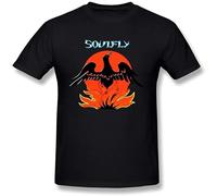 Khian SOON Men's Soulfly Heavy Metal T-Shirt Black 3XL