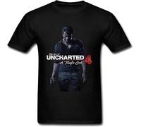Khian SOON Opand Uncharted 4 A Thief's End Game Mens T-Shirts Black S