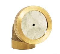 KHIronHive Buse de pulvérisation de jardin en laiton doré, raccord de pulvérisation réglable pour l'irrigation de la cour, débit de 100 à 400 l/h, couverture de 1 à 1,8 m (grande buse)