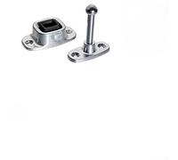 KHIronHive Butée de porte murale en alliage d'aluminium robuste avec insert chromé pour absorber les chocs et la rouille, argenté moderne, plusieurs tailles (grands pieds)